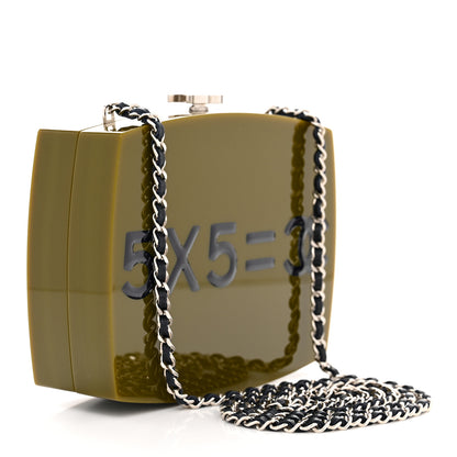Chanel Acryllic Feministe Maize Feminine Box Clutch Green 3 of 10
