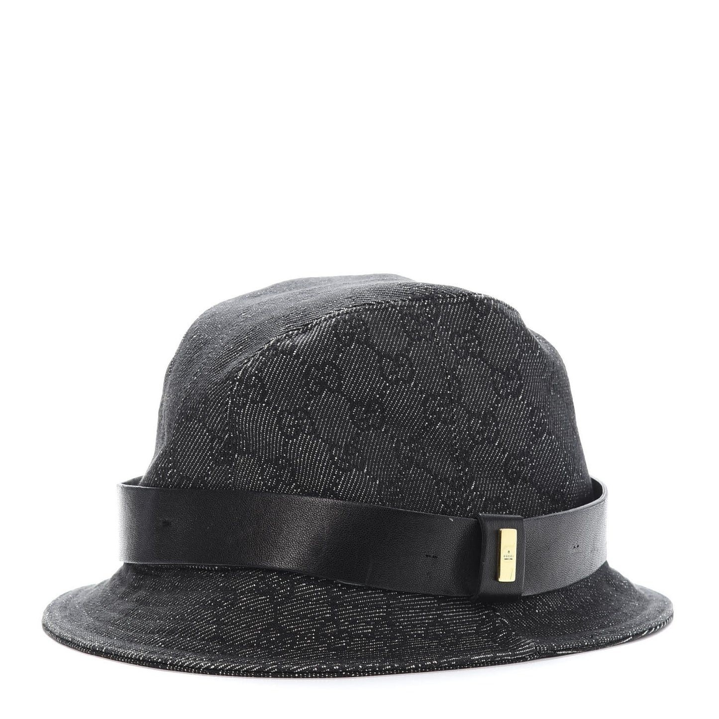 GG Monogram Bucket Hat M Black