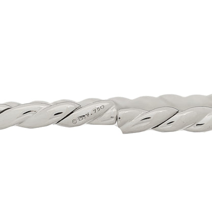 David Yurman 18K White Gold Diamond 3.5mm Paveflex Single Row Bracelet 3 of 3