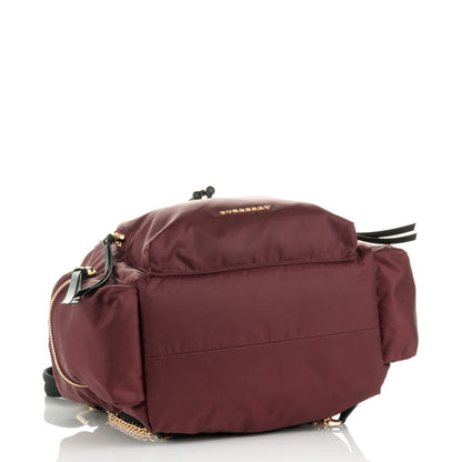 Burberry Nylon Large Rucksack Backpack Burgundy Red 4 of 7