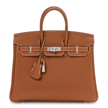 Hermes Togo Birkin 25 Gold 1 of 11