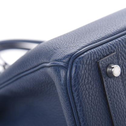 Hermes Togo Birkin 40 Bleu Thalassa 35 of 42