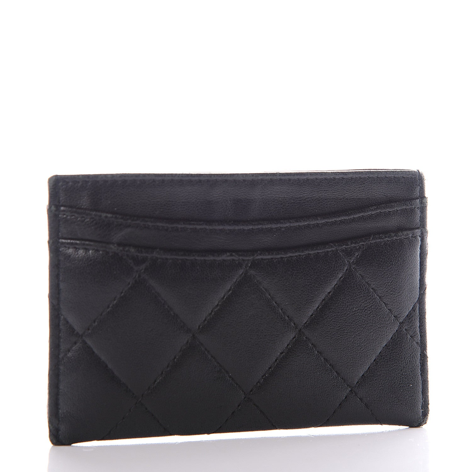 Chanel Lambskin Quilted Card Holder Black 2 of 11