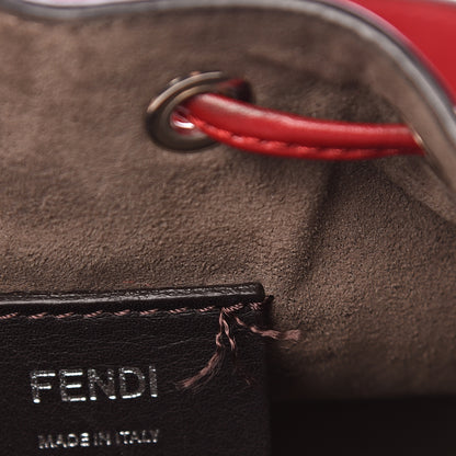 Fendi Vitello Liberty F is Fendi FF 1974 Embossed Mini Mon Tresor Bucket Bag Fragola 7 of 12