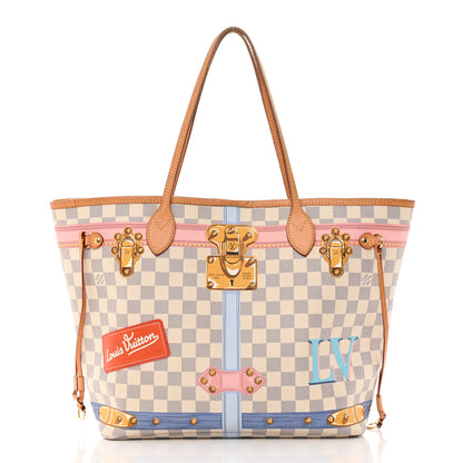Louis Vuitton Damier Azur Summer Trunks Neo Neverfull MM 3 of 19