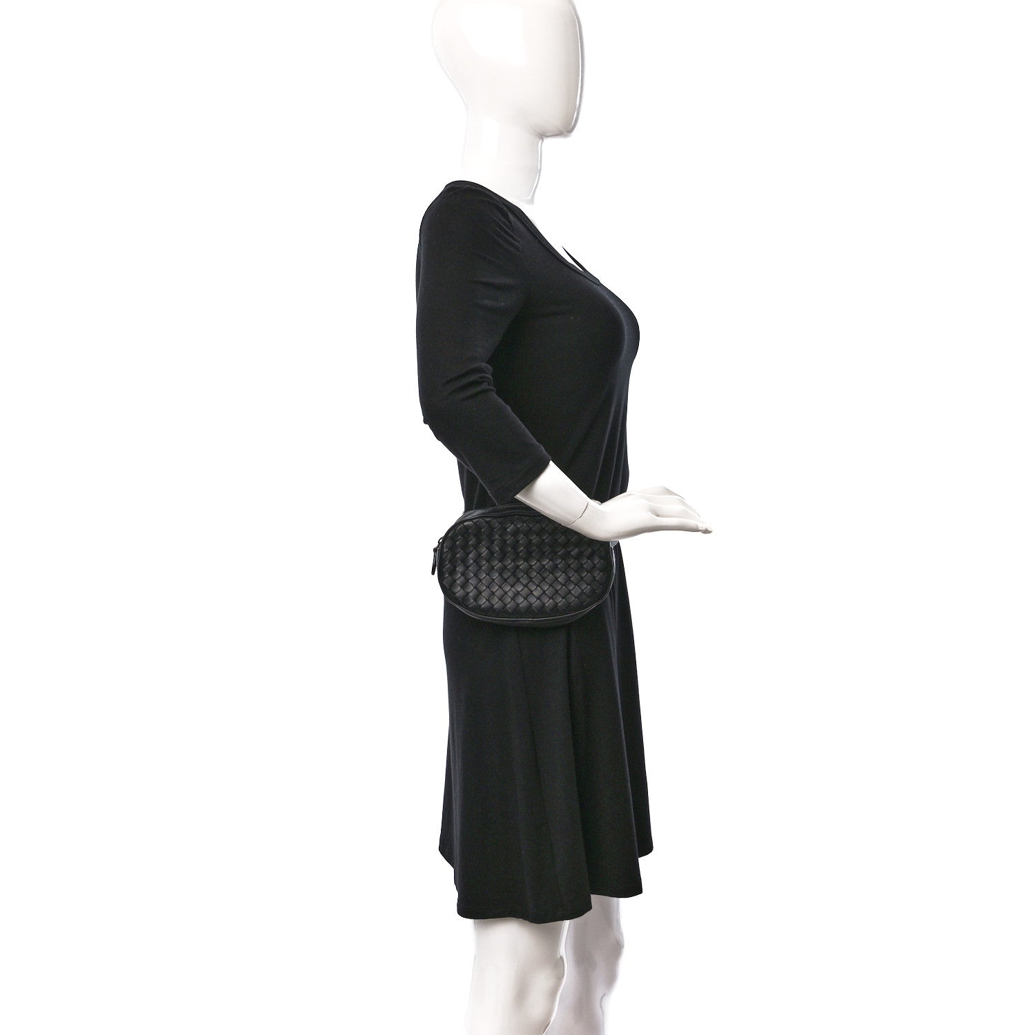 Bottega Veneta Nappa Intrecciato Belt Bag Black 2 of 11