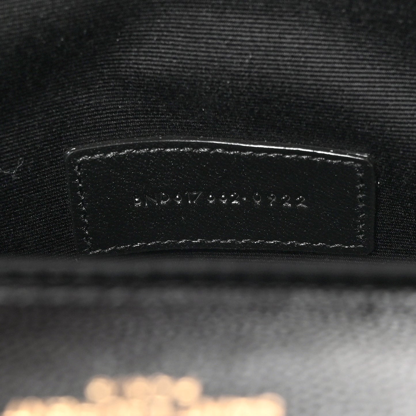 Grain De Poudre Matelasse Chevron Monogram Envelope Clutch Black