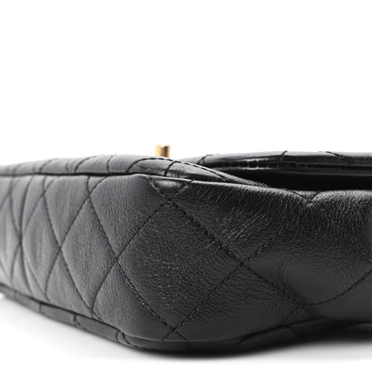 Chanel Glazed Calfskin Quilted Pearl Side Flap Black 10 of 10