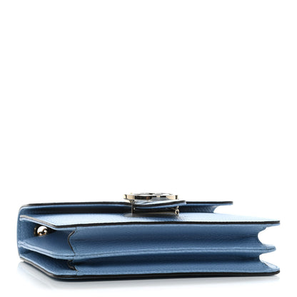 Gucci Dollar Calfskin Small Interlocking G Shoulder Bag Mineral Blue 4 of 14