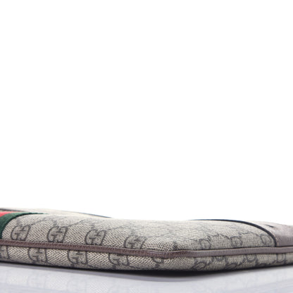 Gucci GG Supreme Monogram Large Ophidia Pouch Clutch Brown 8 of 9