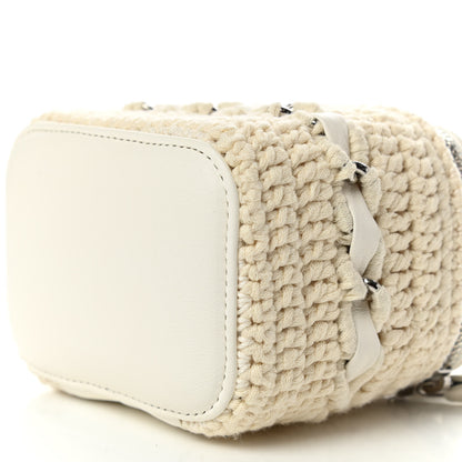 Chanel Lambskin Crochet Small Vanity Case With Chain White 9 of 9