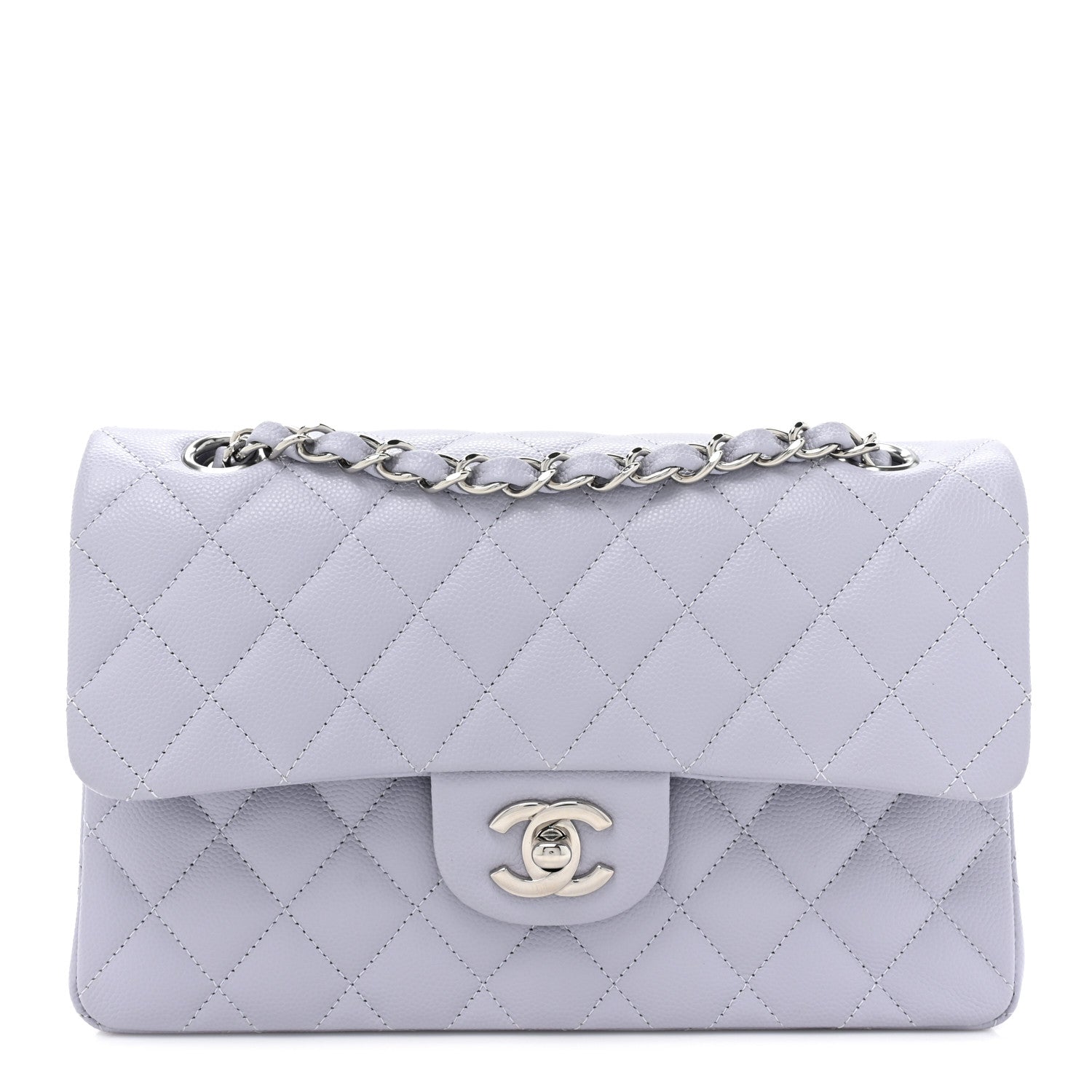 Chanel Caviar Quilted Small Double Flap Light Purple 1 of 10