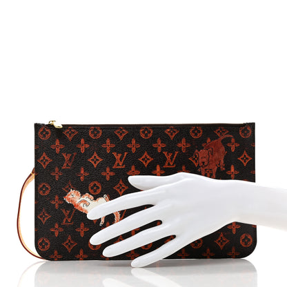 Louis Vuitton Catogram Neverfull MM GM Pochette Marron 2 of 7