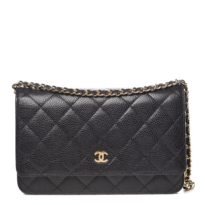 Chanel Caviar Quilted Wallet On Chain WOC Black 1 of 15