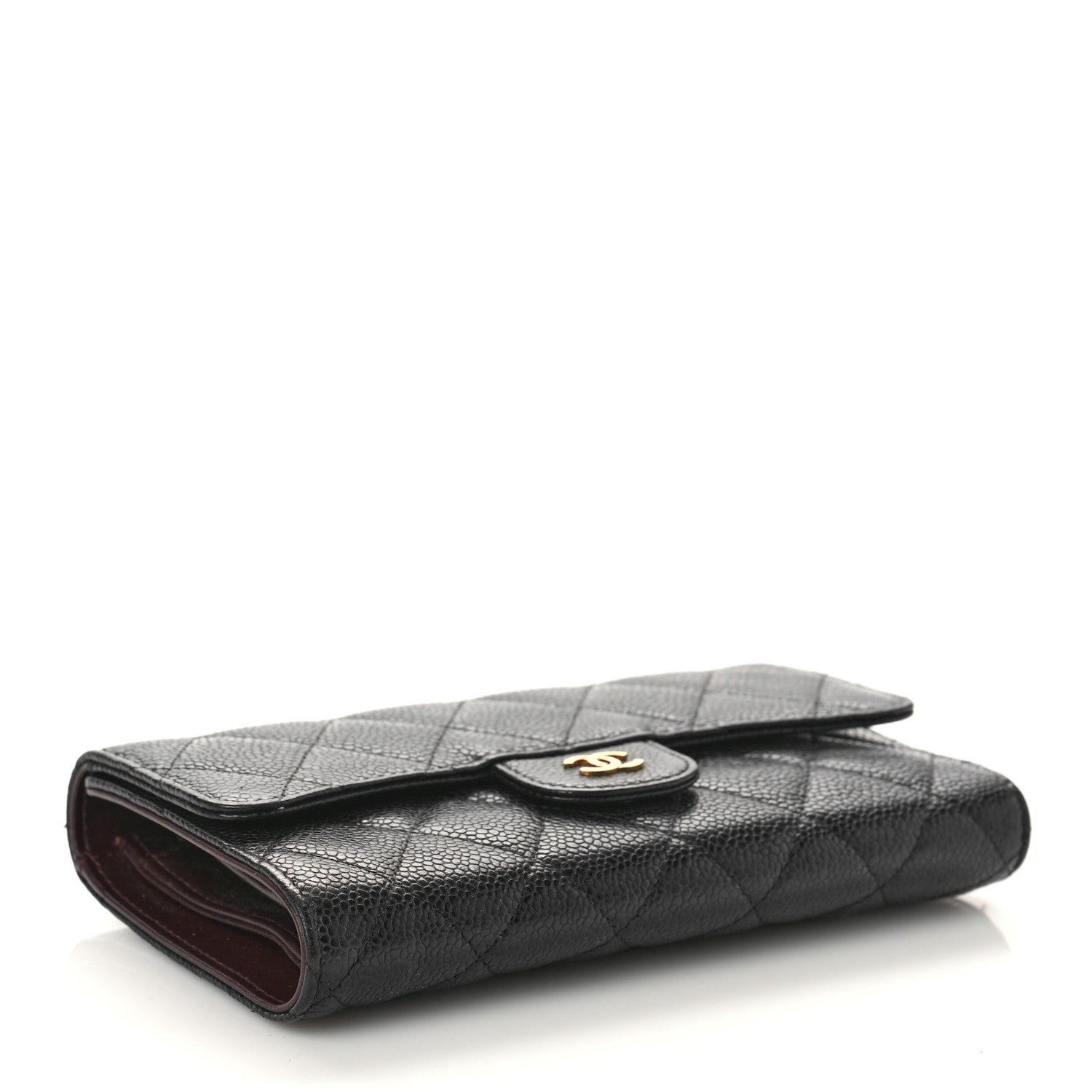 Chanel Caviar Quilted Large Flap Wallet Black 4 of 13