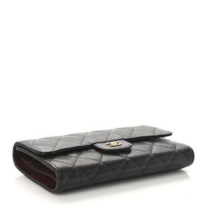 Chanel Caviar Quilted Large Flap Wallet Black 4 of 13