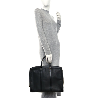 Louis Vuitton Epi Porte-Documents Voyage Briefcase Black 2 of 9
