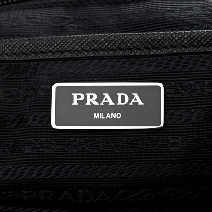 Prada Tessuto Nylon Saffiano Medium Backpack Black 5 of 8
