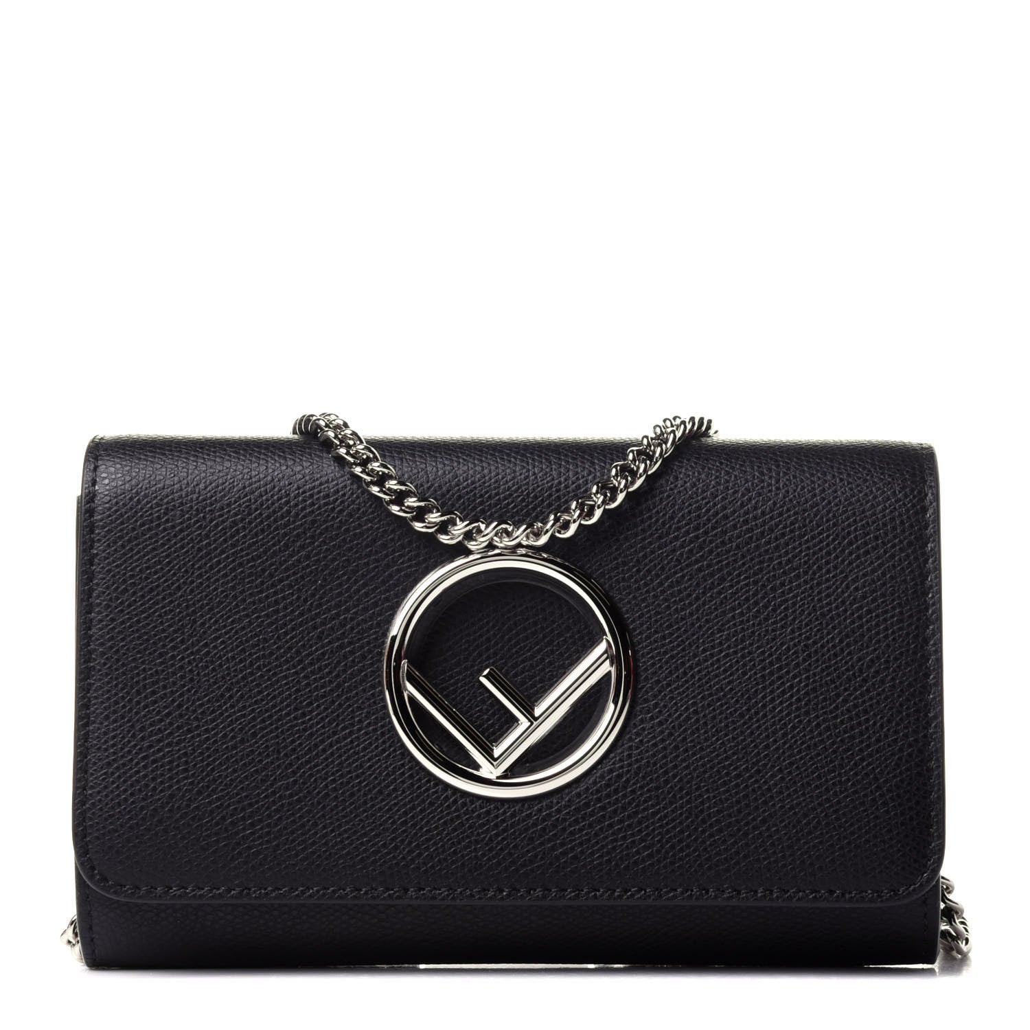 Fendi Vitello Cruise F is Fendi Wallet on Chain Black 1 of 12