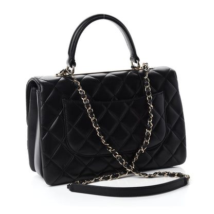 Chanel Lambskin Quilted Medium Trendy CC Flap Dual Handle Bag Black 3 of 11