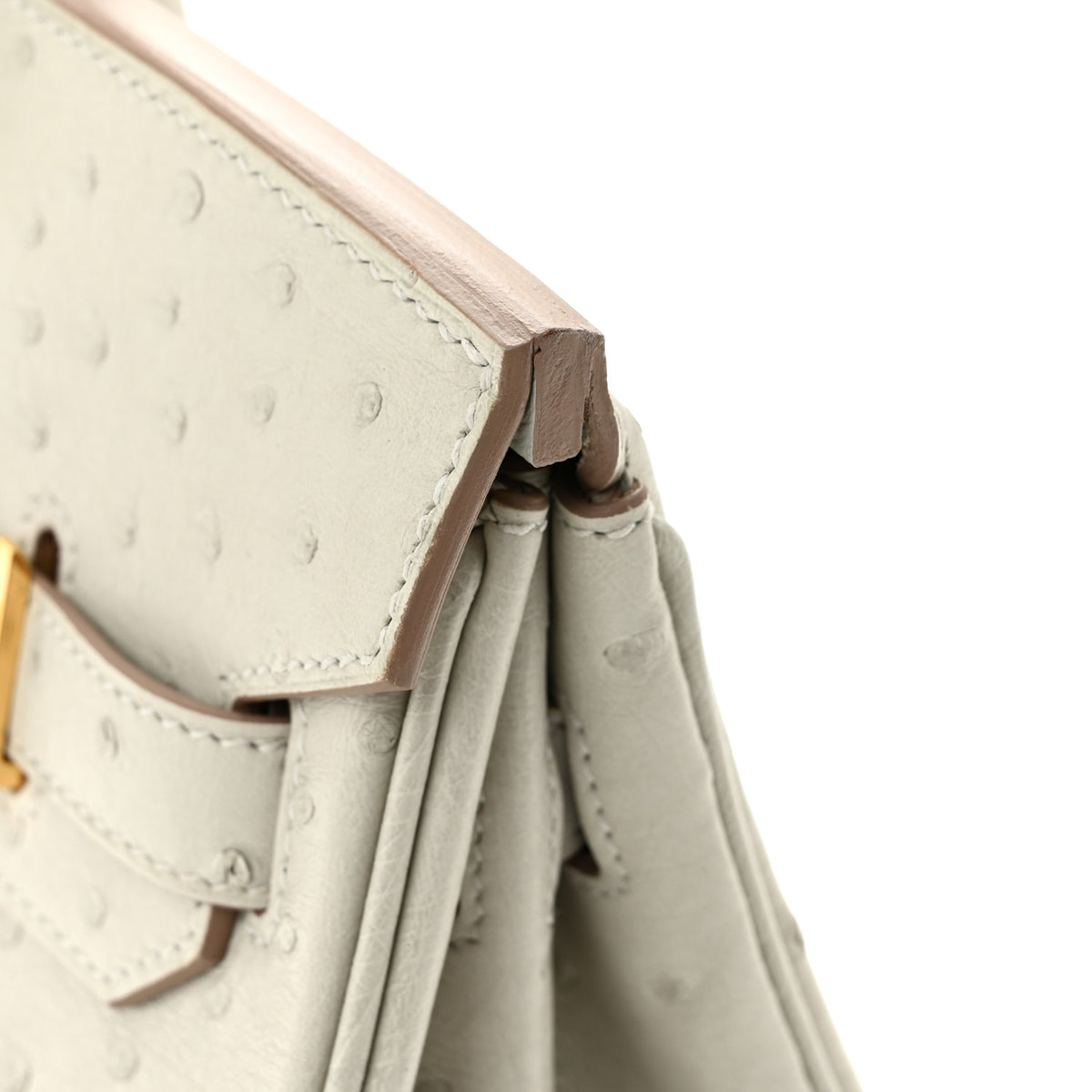 Hermes Ostrich Birkin 30 Gris Perle 11 of 12