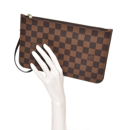 Louis Vuitton Damier Ebene Neverfull MM GM Pochette 2 of 7