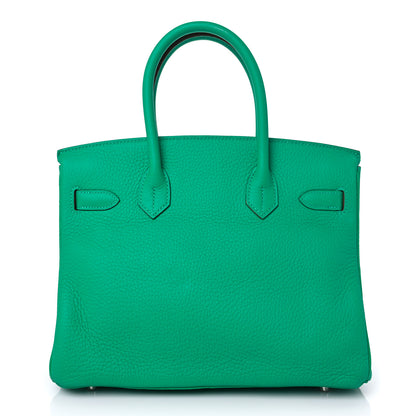 Hermes Taurillon Clemence Birkin 30 Menthe 3 of 31