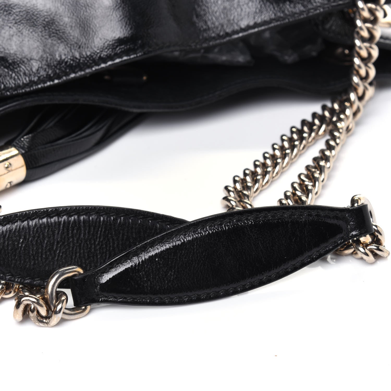 Gucci Patent Medium Soho Chain Shoulder Bag Black 21 of 21
