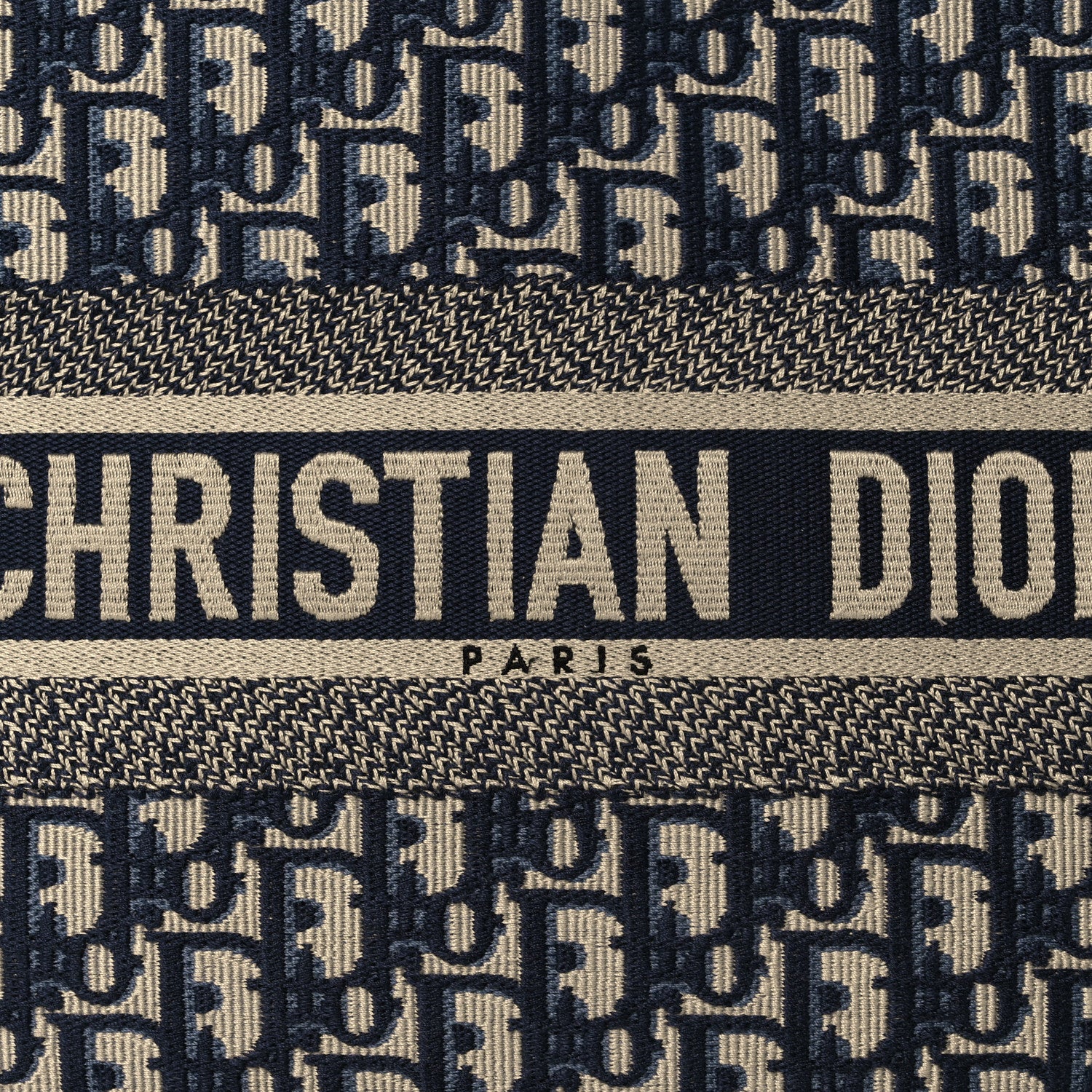 Christian Dior Oblique Medium Book Tote Blue Multicolor 8 of 12