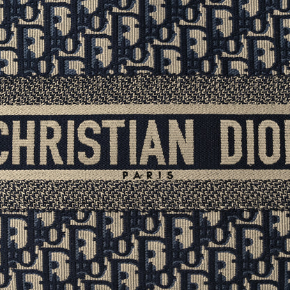 Christian Dior Oblique Medium Book Tote Blue Multicolor 8 of 12