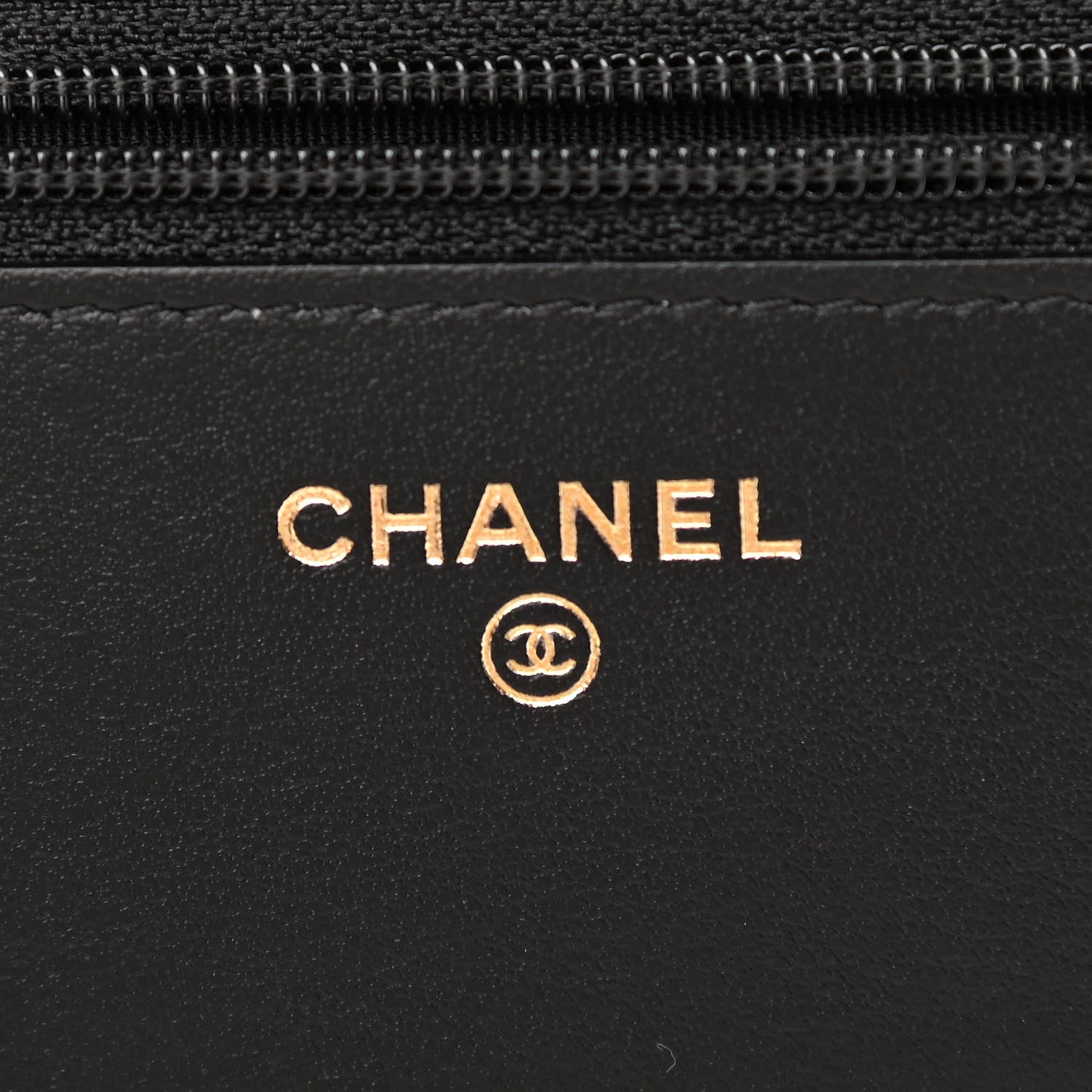 Chanel Caviar Quilted CC Filigree Wallet On Chain WOC Black 6 of 12