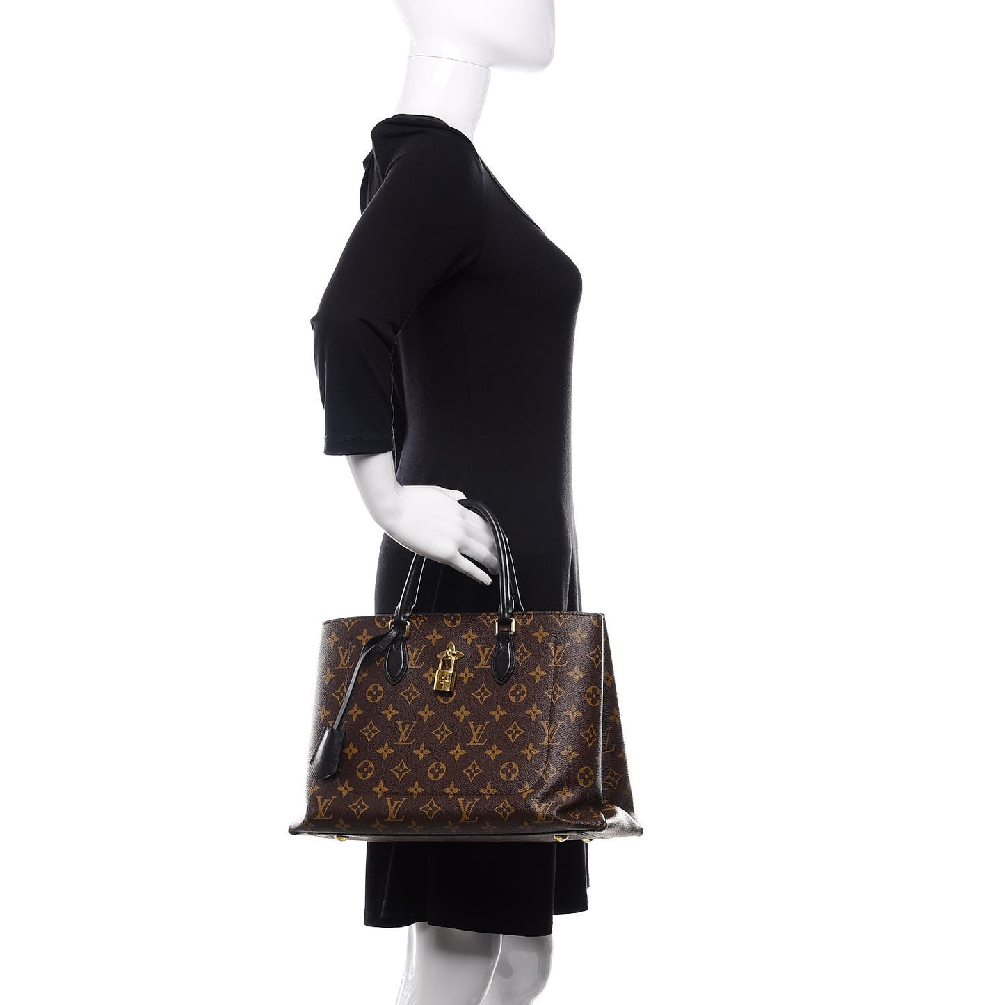 Monogram Flower Tote Black