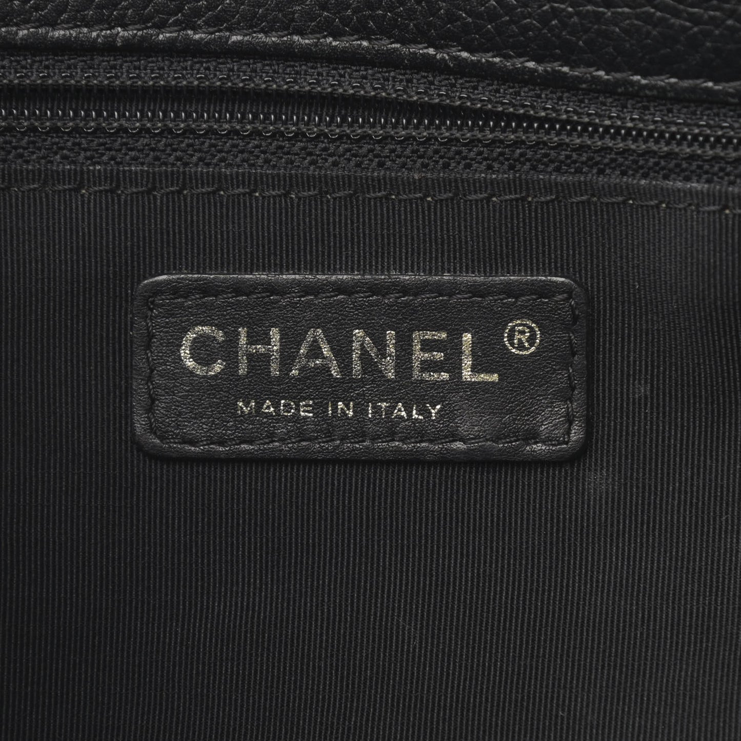 Calfskin Cerf Executive Shopper Tote Black