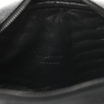 Saint Laurent Grain De Poudre Matelasse Monogram Mini Lou Camera Bag Black 7 of 9