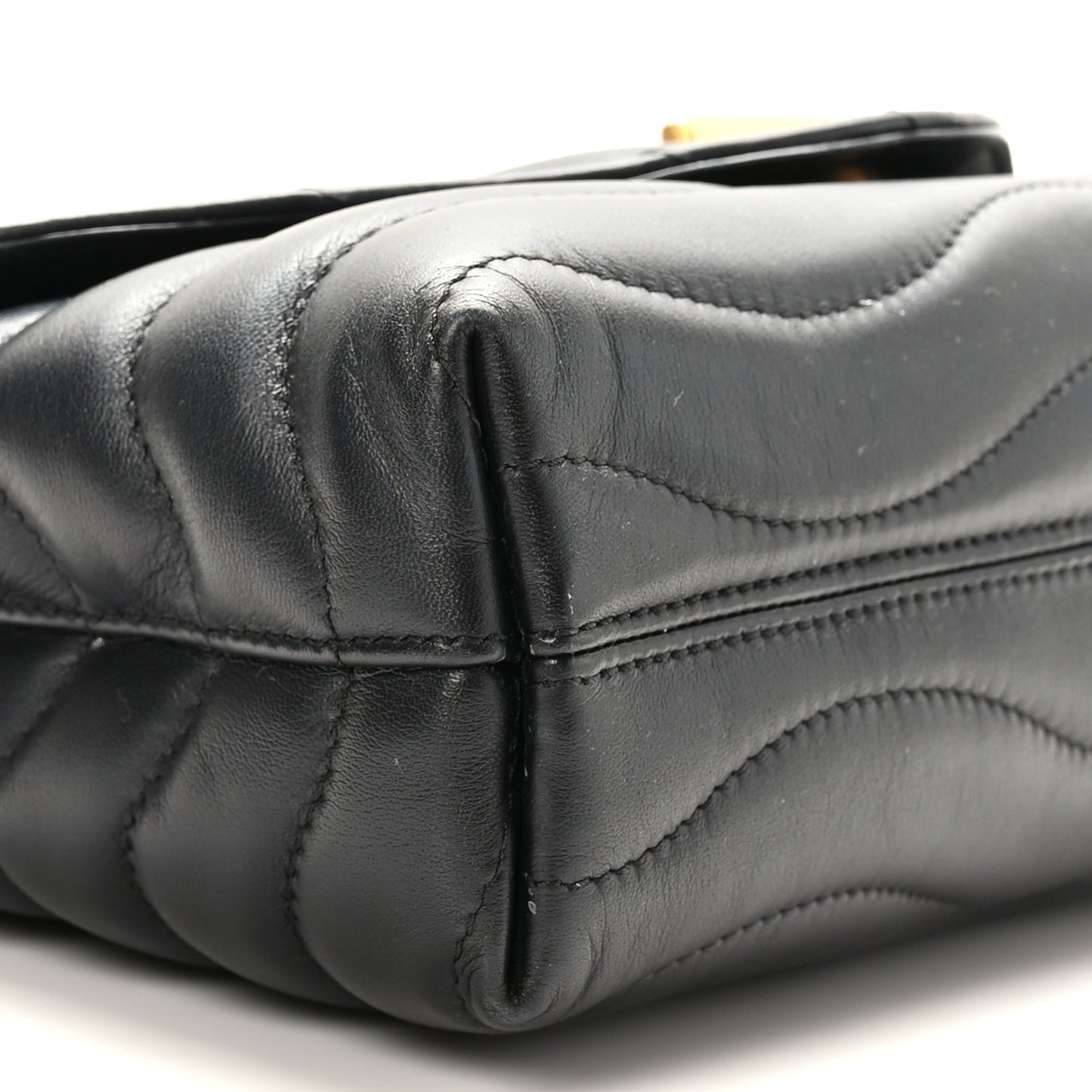 Calfskin LV New Wave Chain Bag Black