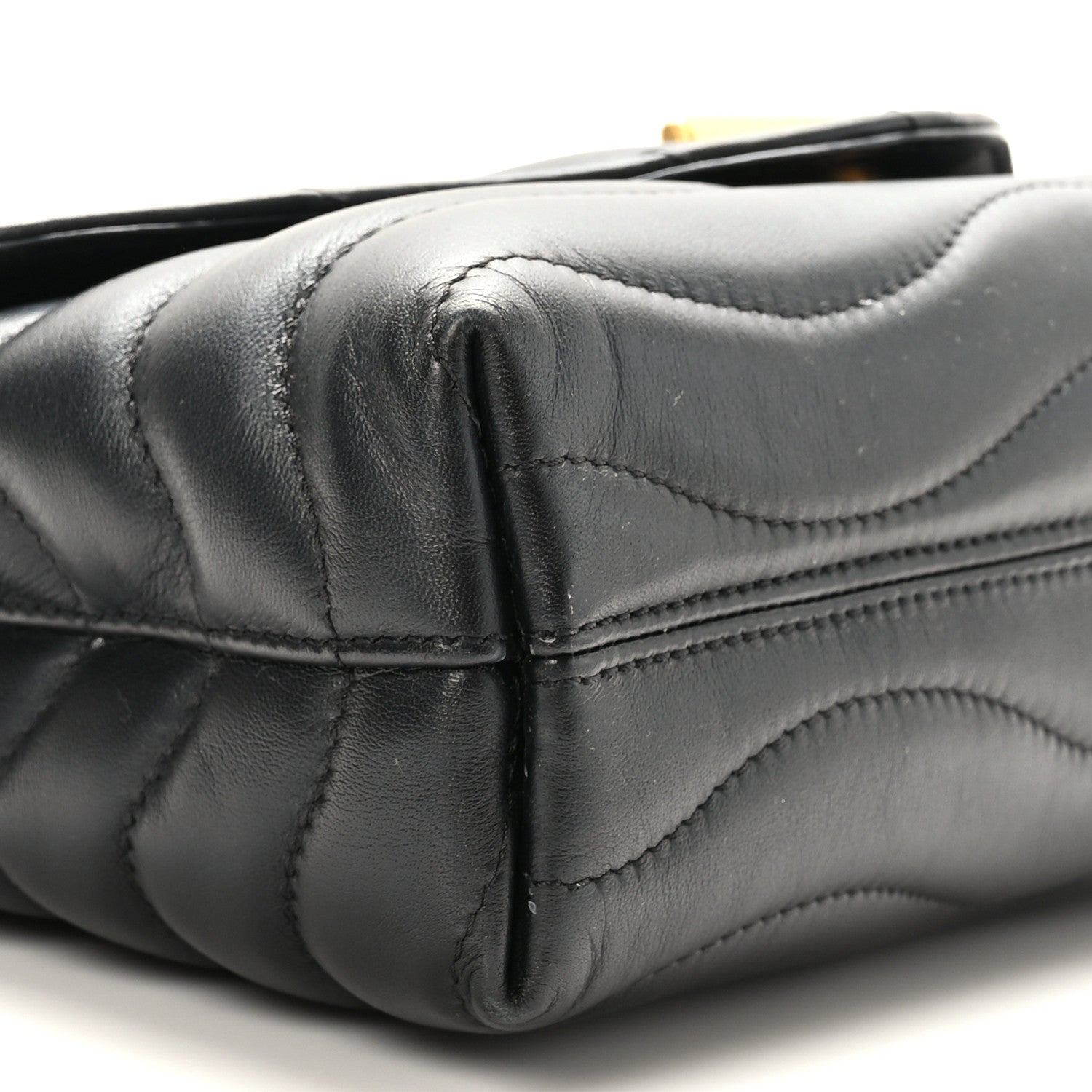 Louis Vuitton Calfskin LV New Wave Chain Bag Black 8 of 9