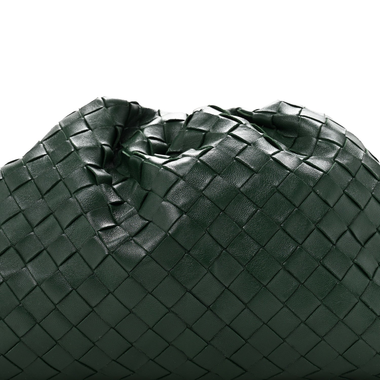 Bottega Veneta Nappa Maxi Intrecciato The Pouch Oversized Clutch Raintree 8 of 14