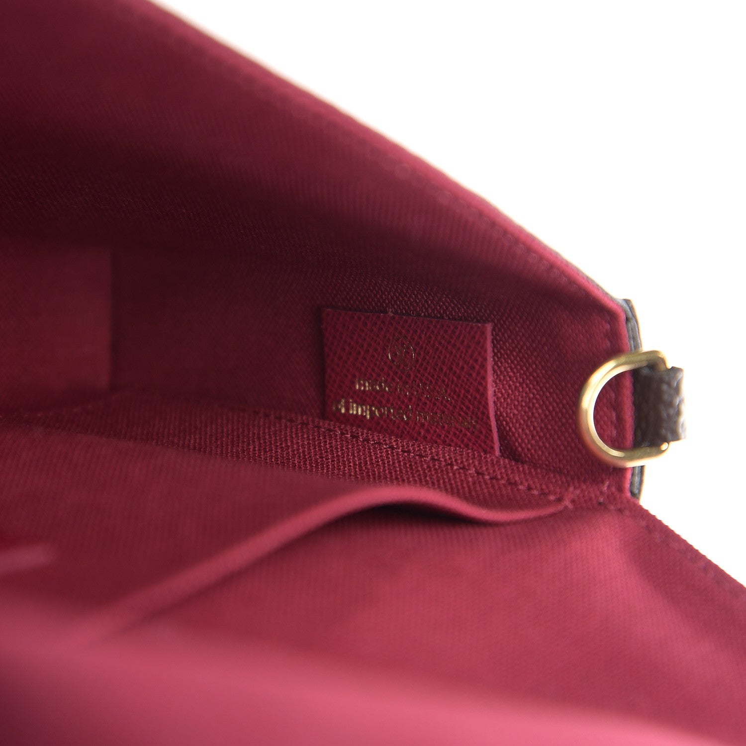 Louis Vuitton Monogram Pochette Felicie Chain Wallet Fuchsia 6 of 9