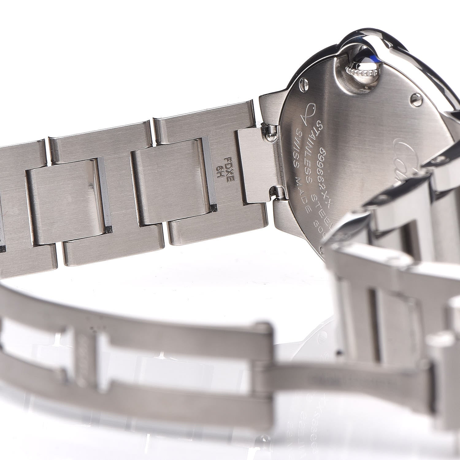 Cartier Stainless Steel Diamond Bezel 28mm Ballon Bleu De Quartz Watch 7 of 8