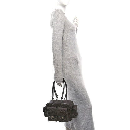 Chanel Calfskin Quilted Large Cambon Multipocket Reporter Brown 2 of 10