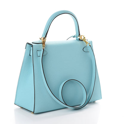 Hermes Epsom Kelly Sellier 28 Bleu Atoll 2 of 8