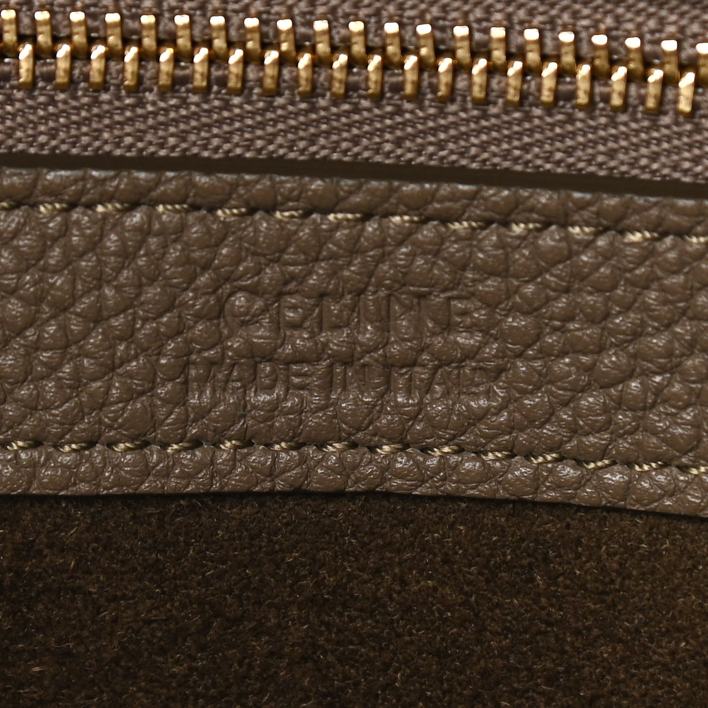 Soft Grained Calfskin Small Belt Cabas Phantom Taupe