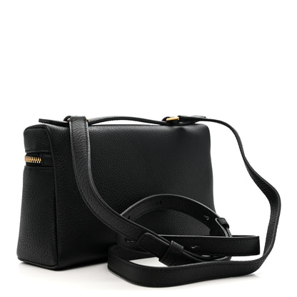 Loro Piana Grained Calfskin L19 Extra Pocket Pouch Black 3 of 9
