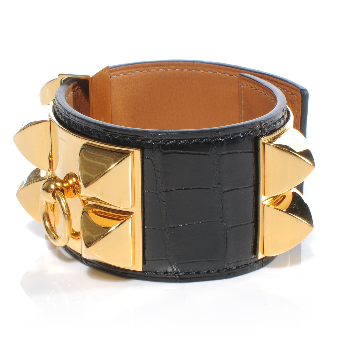 Alligator Collier De Chien CDC Bracelet Small Black