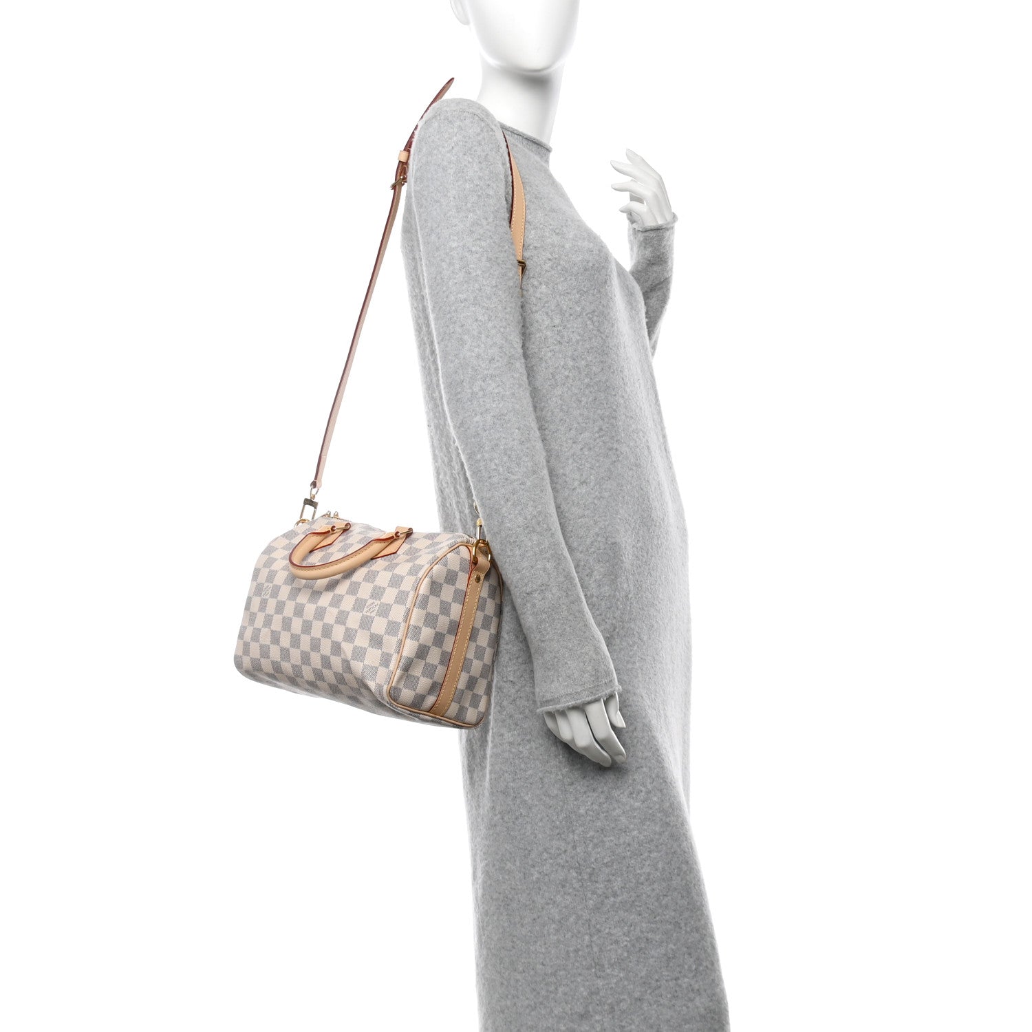 Louis Vuitton Damier Azur Speedy Bandouliere 25 2 of 10