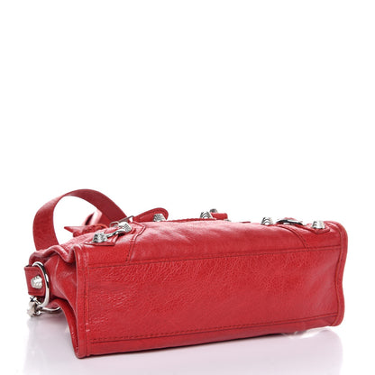 Balenciaga Agneau Giant 12 Silver Hardware Mini City Rouge Cardinal 4 of 7