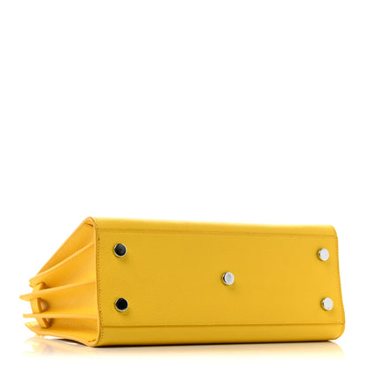 Saint Laurent Grained Calfskin Baby Sac De Jour Jaune 4 of 13