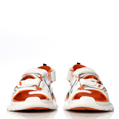 Balenciaga Neoprene Rubber Mens Track Sandals 45 White Orange 4 of 14