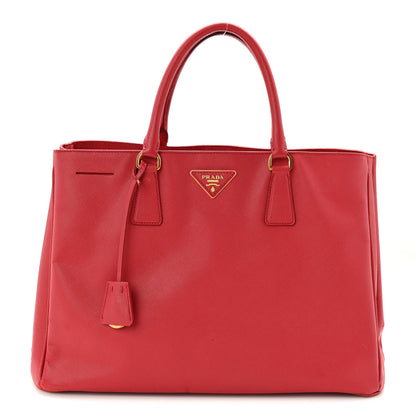 Prada Saffiano Lux Large Tote Fuoco 1 of 12
