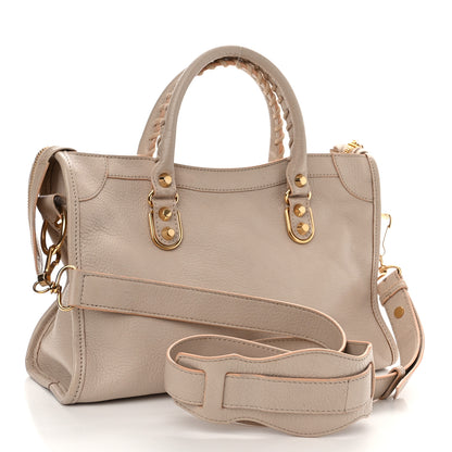 Balenciaga Chevre Gold Metallic Edge Hardware S City Beige Praline 2 of 11